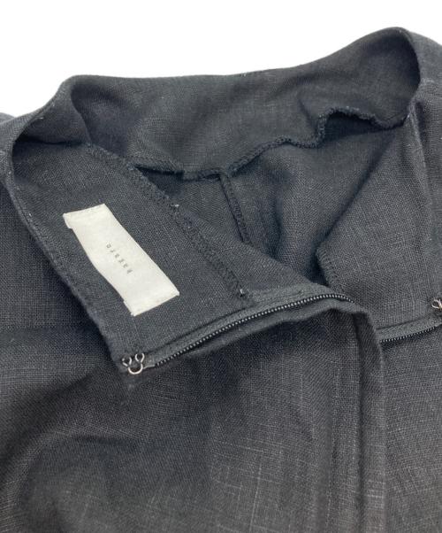 KAGURE（カグレ）kagure (カグレ) リネンオールインワン ブラックの古着・服飾アイテム