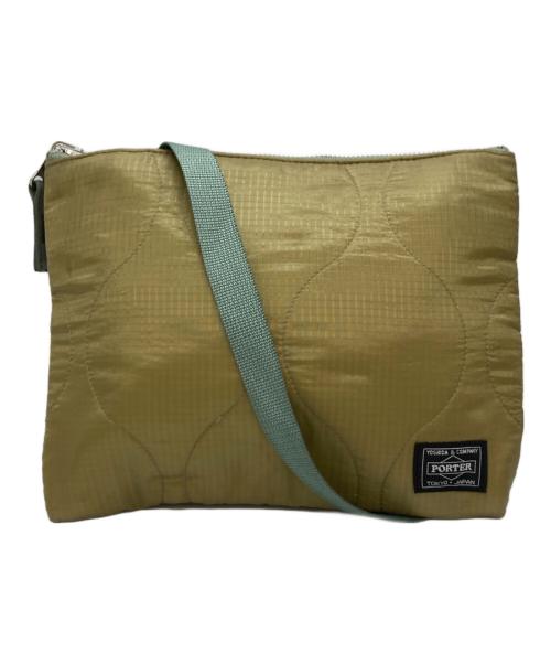 PORTER（ポーター）PORTER (ポーター) GOOD OL' (グッドオル) 別注キルティングバッグ カーキの古着・服飾アイテム