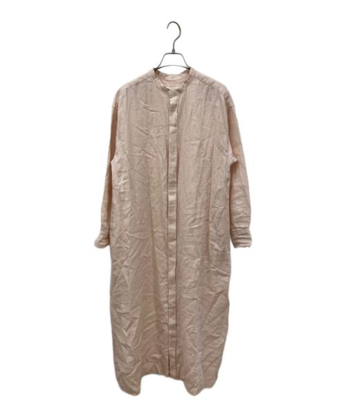 KAGURE（カグレ）kagure (カグレ) リネンシャツワンピース ピンク サイズ:FREEの古着・服飾アイテム