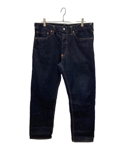 EVISU（エヴィス）EVISU (エヴィス) ダイコックプリントバギージーンズ 濃紺 サイズ: W34×L34の古着・服飾アイテム