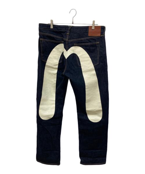 EVISU（エヴィス）EVISU (エヴィス) ダイコックプリントバギージーンズ 濃紺 サイズ: W34×L34の古着・服飾アイテム