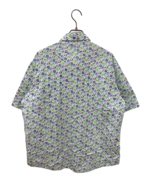 stussy（ステューシー）stussy (ステューシー) ベビーフェイス総柄半袖シャツ グリーン サイズ:Lの古着・服飾アイテム