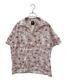 stussy（ステューシー）の古着「プルオーバーアロハシャツ」｜レッド