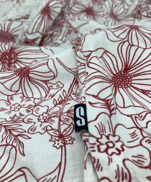 stussy（ステューシー）stussy (ステューシー) プルオーバーアロハシャツ レッド サイズ:Lの古着・服飾アイテム