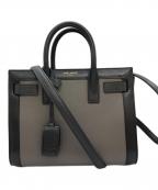 Saint Laurent Parisサンローランパリ）の古着「ナノ サックドジュール/2WAYショルダーバッグ」｜グレー×ブラック