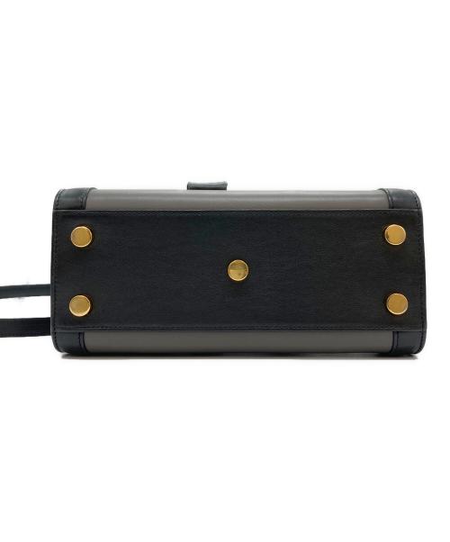Saint Laurent Paris（サンローランパリ）Saint Laurent Paris (サンローランパリ) ナノ サックドジュール/2WAYショルダーバッグ グレー×ブラックの古着・服飾アイテム