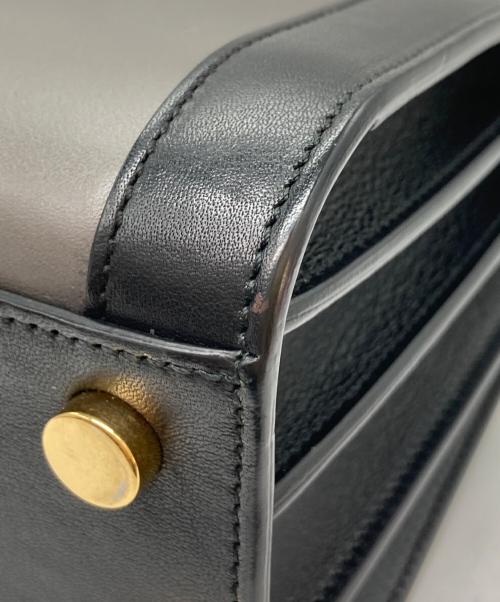 Saint Laurent Paris（サンローランパリ）Saint Laurent Paris (サンローランパリ) ナノ サックドジュール/2WAYショルダーバッグ グレー×ブラックの古着・服飾アイテム