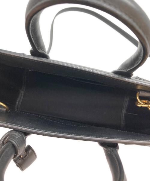 Saint Laurent Paris（サンローランパリ）Saint Laurent Paris (サンローランパリ) ナノ サックドジュール/2WAYショルダーバッグ グレー×ブラックの古着・服飾アイテム