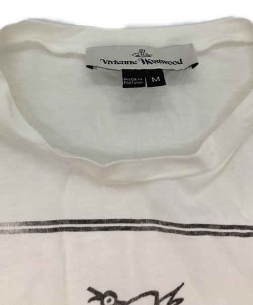 Vivienne Westwood（ヴィヴィアンウエストウッド）Vivienne Westwood (ヴィヴィアンウエストウッド) チャリティプリントTシャツ ホワイト サイズ:Mの古着・服飾アイテム