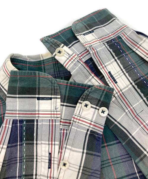 COMME des GARCONS JUNYA WATANABE MAN（コム デ ギャルソン ジュンヤ ワタナベ マン）COMME des GARCONS JUNYA WATANABE MAN (コム デ ギャルソン ジュンヤ ワタナベ マン) コーデュロイ切替チェックシャツ グリーン サイズ:XSの古着・服飾アイテム