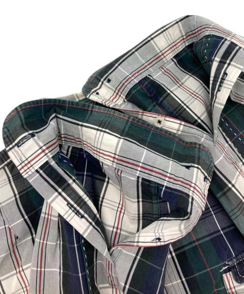 COMME des GARCONS JUNYA WATANABE MAN（コム デ ギャルソン ジュンヤ ワタナベ マン）COMME des GARCONS JUNYA WATANABE MAN (コム デ ギャルソン ジュンヤ ワタナベ マン) コーデュロイ切替チェックシャツ グリーン サイズ:XSの古着・服飾アイテム