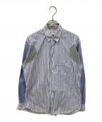 COMME des GARCONS SHIRTコムデギャルソンシャツ）の古着「切替シャツ」｜ブルー