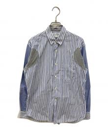 COMME des GARCONS SHIRT（コムデギャルソンシャツ）の古着「切替シャツ」｜ブルー