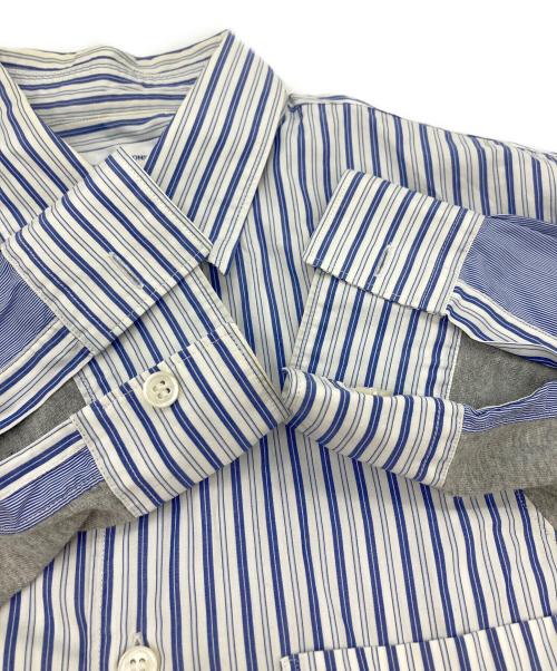 COMME des GARCONS SHIRT（コムデギャルソンシャツ）COMME des GARCONS SHIRT (コムデギャルソンシャツ) 切替シャツ ブルー サイズ:XSの古着・服飾アイテム