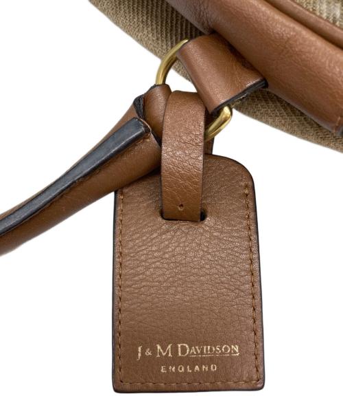 J&M DAVIDSON（ジェイ＆エム デヴィッドソン）J&M DAVIDSON (ジェイ＆エム デヴィッドソン) ミニボストンバッグ ブラウン×ベージュの古着・服飾アイテム