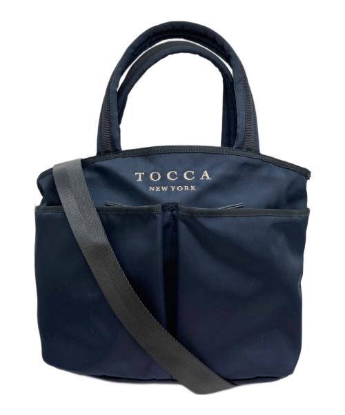 TOCCA（トッカ）TOCCA (トッカ) T-INCONTRO TOTE/ショルダーバッグ ネイビーの古着・服飾アイテム