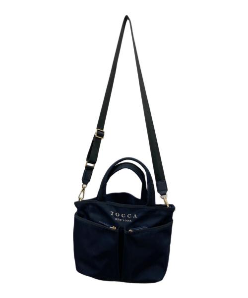 TOCCA（トッカ）TOCCA (トッカ) T-INCONTRO TOTE/ショルダーバッグ ネイビーの古着・服飾アイテム