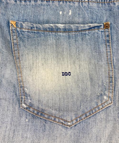 DSQUARED2（ディースクエアード）DSQUARED2 (ディースクエアード) パッチワークペイントデニムパンツ スカイブルー サイズ:50の古着・服飾アイテム