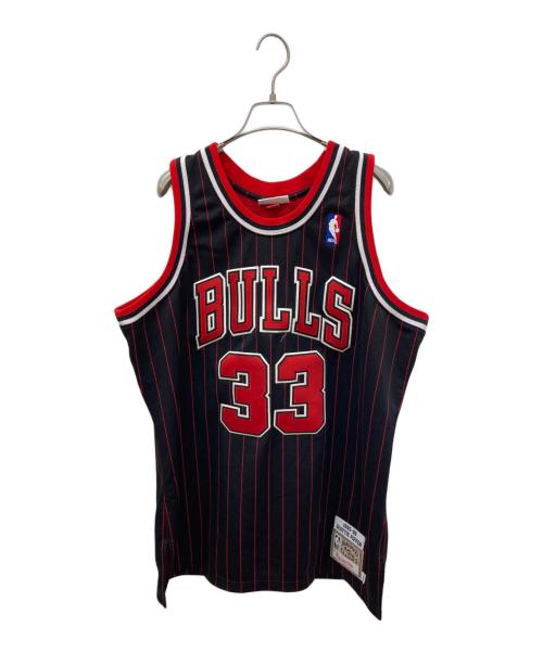 MITCHELL & NESS（ミッチェルアンドネス）MITCHELL & NESS (ミッチェルアンドネス) ゲームシャツ レッド サイズ:Lの古着・服飾アイテム