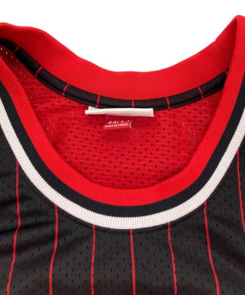 MITCHELL & NESS（ミッチェルアンドネス）MITCHELL & NESS (ミッチェルアンドネス) ゲームシャツ レッド サイズ:Lの古着・服飾アイテム