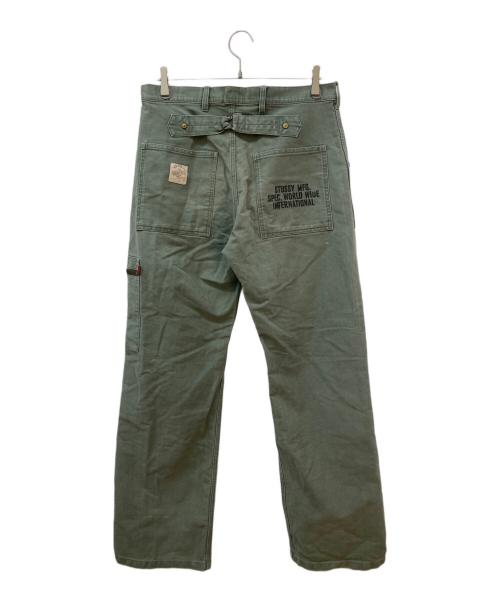 Schott（ショット）Schott (ショット) stussy (ステューシー) ワークパンツ グリーン サイズ:Mの古着・服飾アイテム
