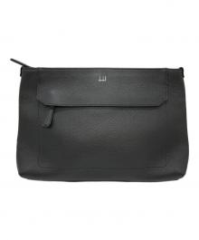 dunhill（ダンヒル）の古着「ベルグレイヴジップポーチ/クラッチバッグ」｜ブラック