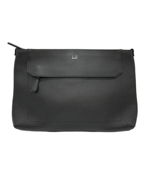 dunhill（ダンヒル）dunhill (ダンヒル) ベルグレイヴジップポーチ/クラッチバッグ ブラックの古着・服飾アイテム