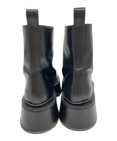 JIL SANDER（ジルサンダー）JIL SANDER (ジルサンダー) フロントジップブーツ ブラック サイズ:38の古着・服飾アイテム