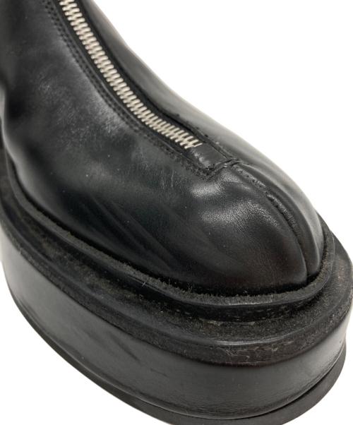 JIL SANDER（ジルサンダー）JIL SANDER (ジルサンダー) フロントジップブーツ ブラック サイズ:38の古着・服飾アイテム