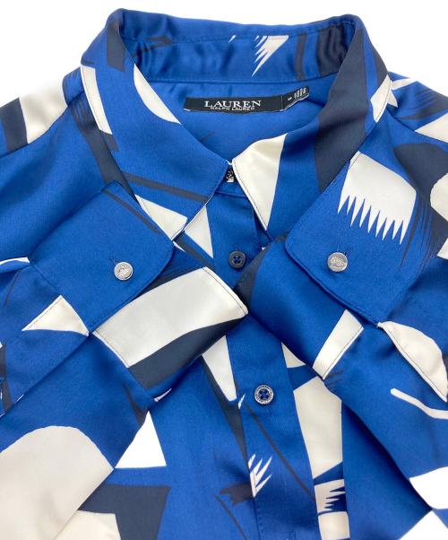 LAUREN RALPH LAUREN（ローレン ラルフ ローレン）LAUREN RALPH LAUREN (ローレン ラルフ ローレン) シャツワンピース ブルー サイズ:14の古着・服飾アイテム