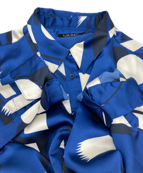 LAUREN RALPH LAUREN（ローレン ラルフ ローレン）LAUREN RALPH LAUREN (ローレン ラルフ ローレン) シャツワンピース ブルー サイズ:14の古着・服飾アイテム