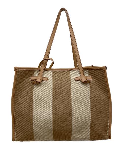 GIANNI CHIARINI（ジャンニ キアリーニ）GIANNI CHIARINI (ジャンニ キアリーニ) MARCELLA M/トートバッグ ブラウンの古着・服飾アイテム