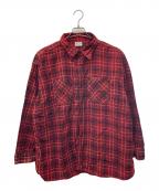 WINTER KINGウィンターキング）の古着「マチ付ネルシャツ」｜レッド