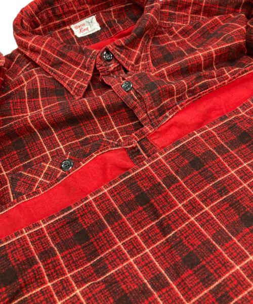 WINTER KING（ウィンターキング）WINTER KING (ウィンターキング) マチ付ネルシャツ レッド サイズ:不明の古着・服飾アイテム