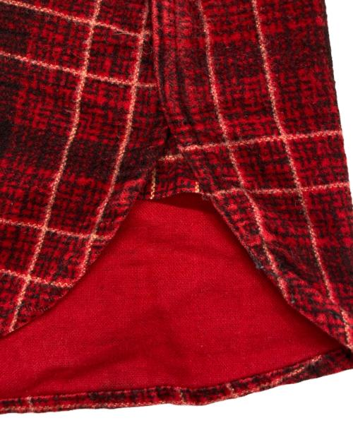 WINTER KING（ウィンターキング）WINTER KING (ウィンターキング) マチ付ネルシャツ レッド サイズ:不明の古着・服飾アイテム