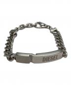 DIESELディーゼル）の古着「ロゴスチールブレスレット」｜シルバー