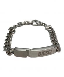 DIESEL（ディーゼル）の古着「ロゴスチールブレスレット」｜シルバー