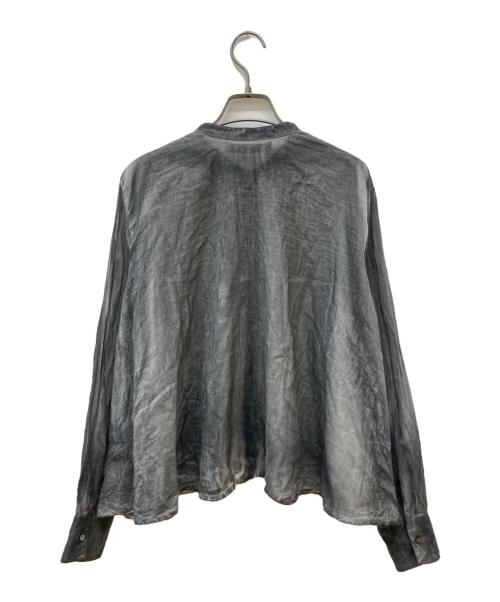 mizuiro-ind（ミズイロインド）mizuiro-ind (ミズイロインド) ピグメントダイシアーシャツ グレー サイズ:FREEの古着・服飾アイテム