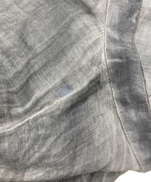mizuiro-ind（ミズイロインド）mizuiro-ind (ミズイロインド) ピグメントダイシアーシャツ グレー サイズ:FREEの古着・服飾アイテム