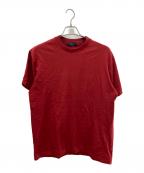Y'sワイズ）の古着「バックロゴプリントTシャツ」｜レッド