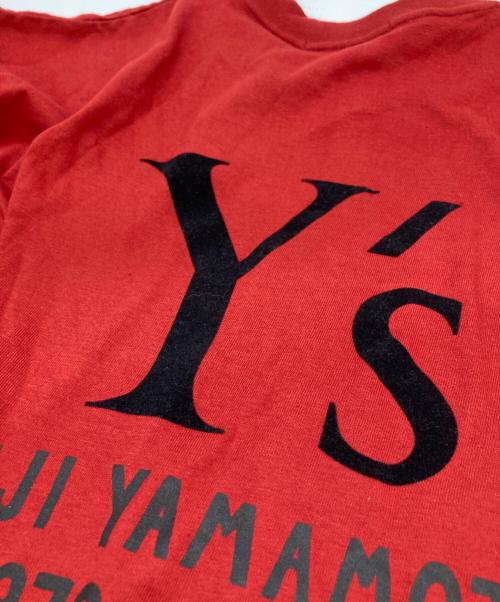 Y's（ワイズ）Y's (ワイズ) バックロゴプリントTシャツ レッド サイズ:2の古着・服飾アイテム