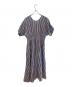 ne quittez pas (ヌキテパ) Cotton Voile Stripe Waist Gather Dress/ワンピース スカイブルー×ブラウン サイズ:S：15000円