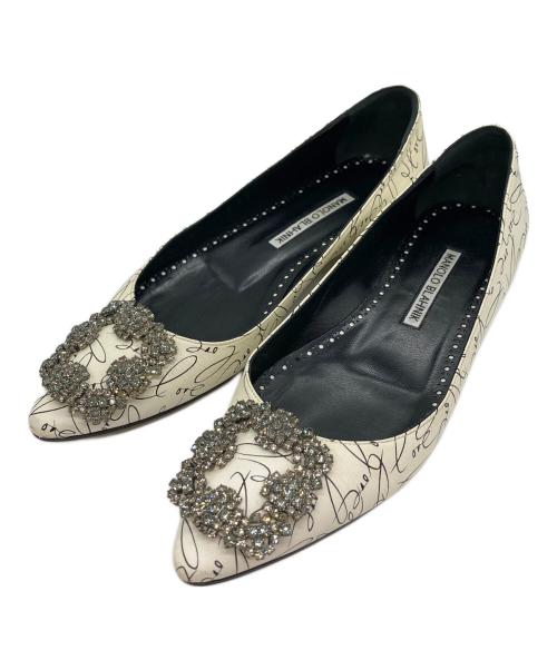 Manolo Blahnik（マノロ ブラニク）Manolo Blahnik (マノロ ブラニク) パンプス ホワイト サイズ:36の古着・服飾アイテム
