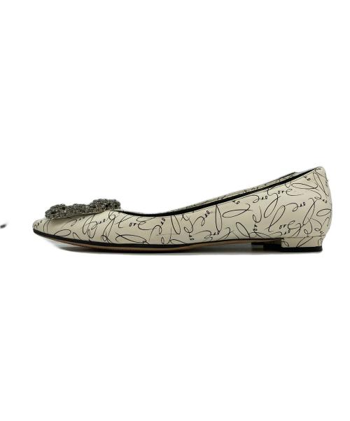 Manolo Blahnik（マノロ ブラニク）Manolo Blahnik (マノロ ブラニク) パンプス ホワイト サイズ:36の古着・服飾アイテム