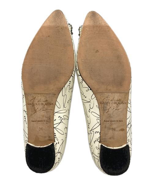 Manolo Blahnik（マノロ ブラニク）Manolo Blahnik (マノロ ブラニク) パンプス ホワイト サイズ:36の古着・服飾アイテム