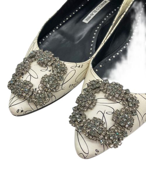 Manolo Blahnik（マノロ ブラニク）Manolo Blahnik (マノロ ブラニク) パンプス ホワイト サイズ:36の古着・服飾アイテム