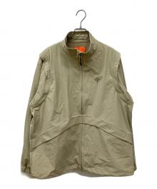 BEAMS GOLF（ビームスゴルフ）の古着「2WAY ストレッチ リップストップブルゾン」｜ベージュ