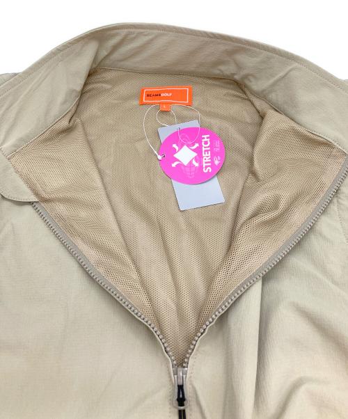 BEAMS GOLF（ビームスゴルフ）BEAMS GOLF (ビームスゴルフ) 2WAY ストレッチ リップストップブルゾン ベージュ サイズ:Ｌ 未使用品の古着・服飾アイテム