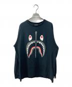A BATHING APEアベイシングエイプ）の古着「Shark L/S Tee」｜ブラック