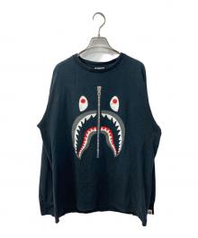A BATHING APE（アベイシングエイプ）の古着「Shark L/S Tee」｜ブラック